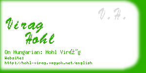 virag hohl business card